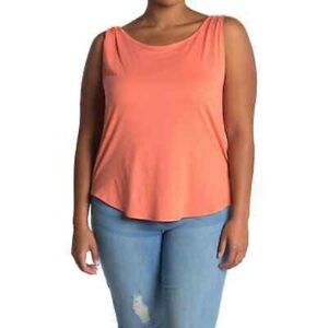 MELROSE and Market coral twist strap tank